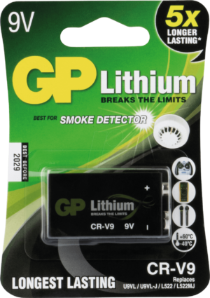 LITHIUM 9-V GP - Lithium Batterie