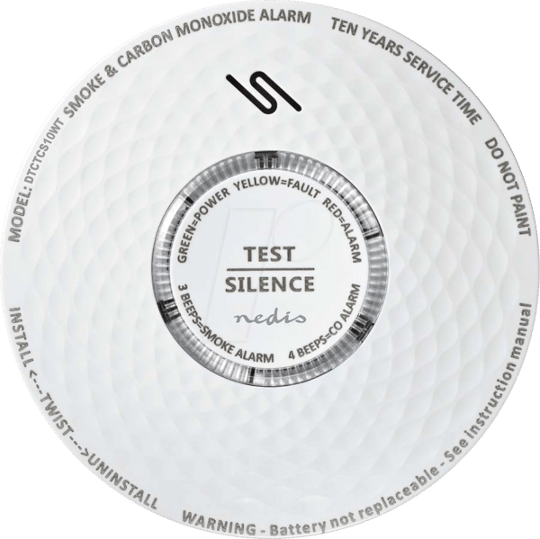 N DTCTCS10WT - Rauch- und Kohlenmonoxidmelder
