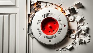 Rauchmelder Fehlalarm wer zahlt die aufgebrochene Tür